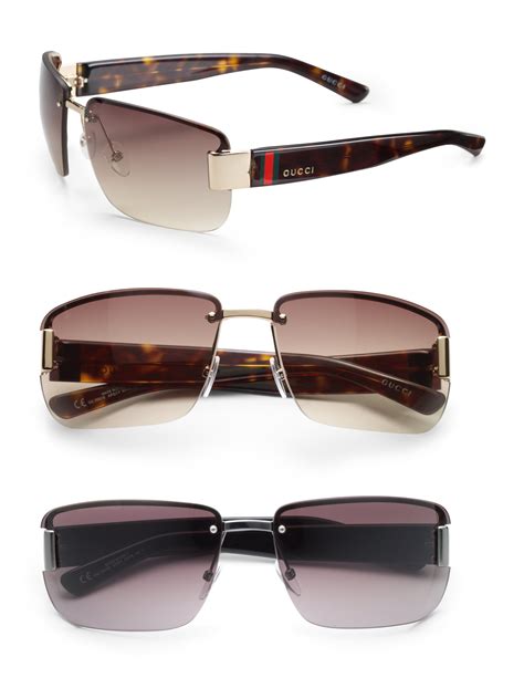 ebay mens gucci sunglasses|gucci rimless sunglasses men's.